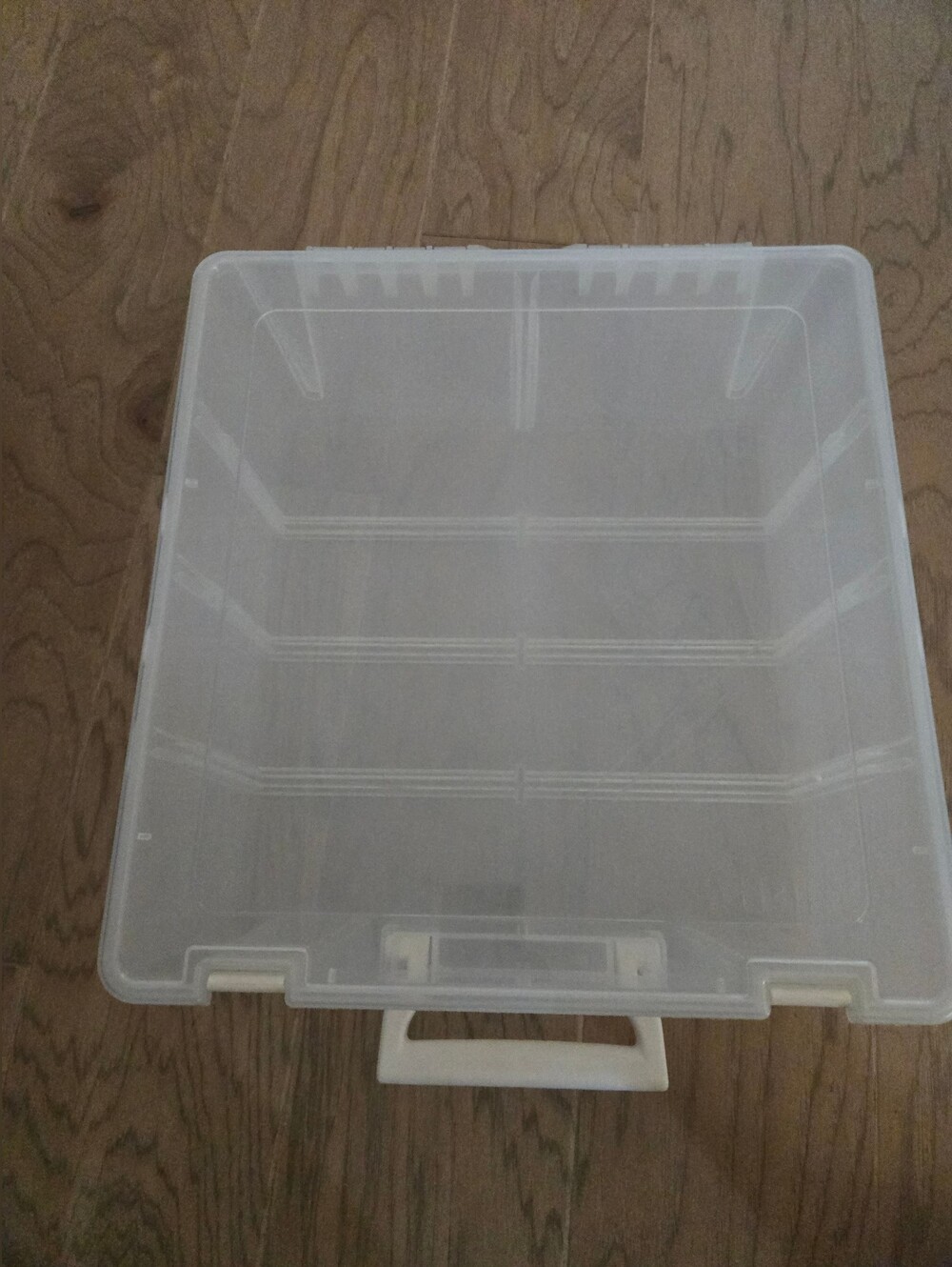 Clear Plastic Artbin Storage Bin - White